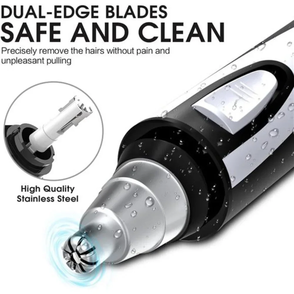 Ear and Nose Hair Trimmer Clipper Professional Painless Eyebrow & Facial Hair